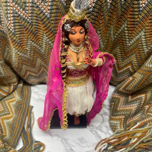 ANTIQUE 1920'S AMRAPALI Indian doll bY MS ARTS Dancer DOLL - Picture 3 of 9